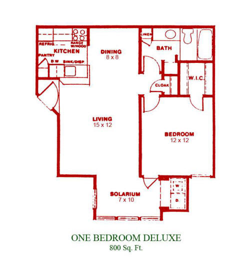 Florida Apartments Rentals Floor Plan 2